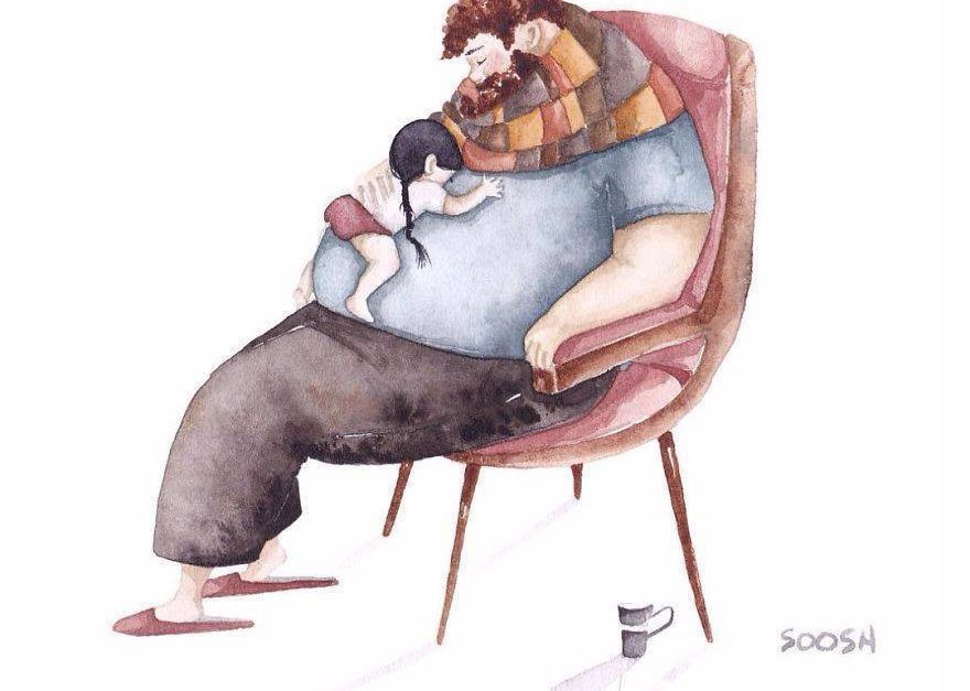 bemmaismulher.com - Artista ucraniano mostra em 14 ilustrações o amor existente entre pai e filha