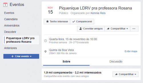bemmaismulher.com - Ap&oacute;s marcar piquenique com alunos e ningu&eacute;m comparecer, professora v&ecirc; internautas se mobilizarem em sua homenagem