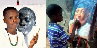 Aos 11 anos, menino da Nigéria ganha fama internacional com desenhos hiper-realistas
