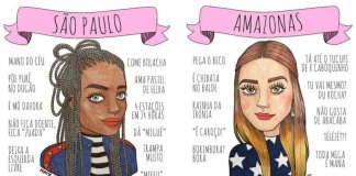 Ilustradora faz desenhos sensacionais das mulheres de cada estado do Brasil