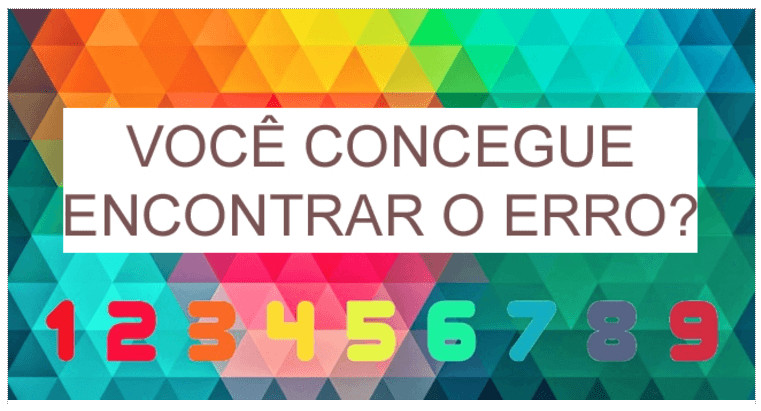 bemmaismulher.com - &Eacute; um teste simples, mas 90% das pessoas n&atilde;o conseguem encontrar o erro!