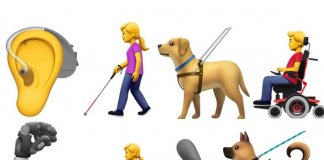 Próximo lote de emoji inclui pessoas com deficiências