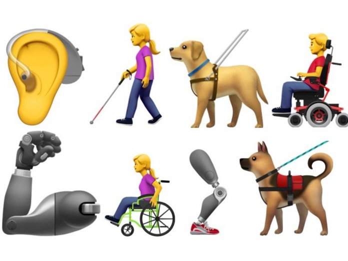 Próximo lote de emoji inclui pessoas com deficiências