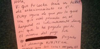 Ela ficou hospitalizada com seu bebê. Quando foi pegar o seu carro teve uma surpresa: “Eu paguei por você”