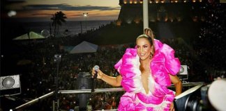 Ivete dá show de empatia e para trio elétrico para comprar isopor destruído de ambulante arrasada