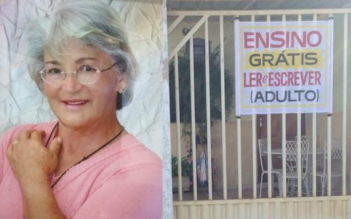 Professora aposentada abre sua residência para alfabetizar adultos sem cobrar nada!