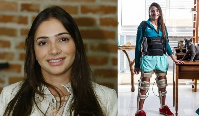 “Sonhos que salvam”, ex-ginasta Laís Souza publica foto em pé
