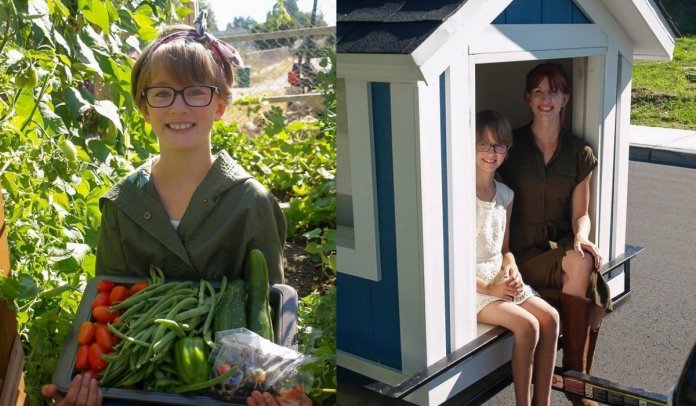 Menina de 9 anos cultiva uma horta em casa para alimentar moradores de rua
