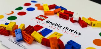 Chega ao Brasil, projeto que ensina crianças deficientes visuais o braille através de peças da Lego
