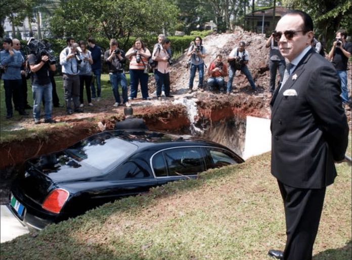 Um dos homens mais ricos e poderosos do Brasil anunciou que iria enterrar o seu bentley de um milhão de dólares.