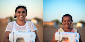 Mulheres no sertão baiano organizam vaquinha para construírem oficina de costura