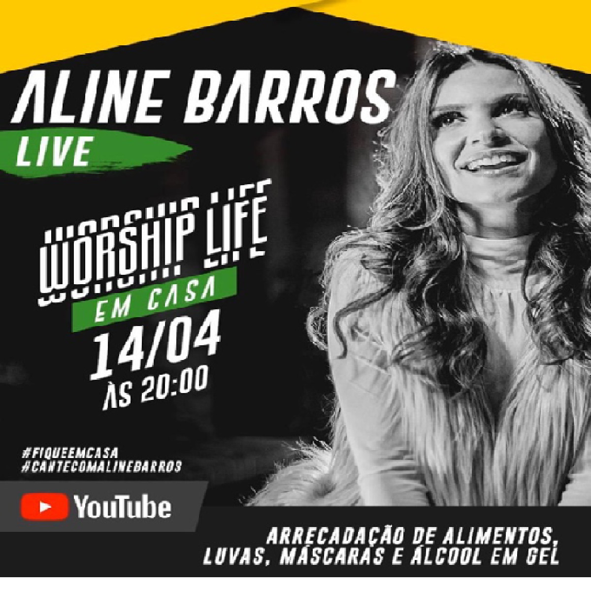 bemmaismulher.com - Aline Barros divulga que fará live: “Pra gente cantar, ajudar e abençoar as pessoas” - 14/04