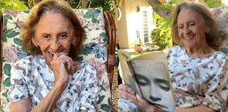 Laura Cardoso aos 95 anos esbanja beleza, simpatia e muita felicidade