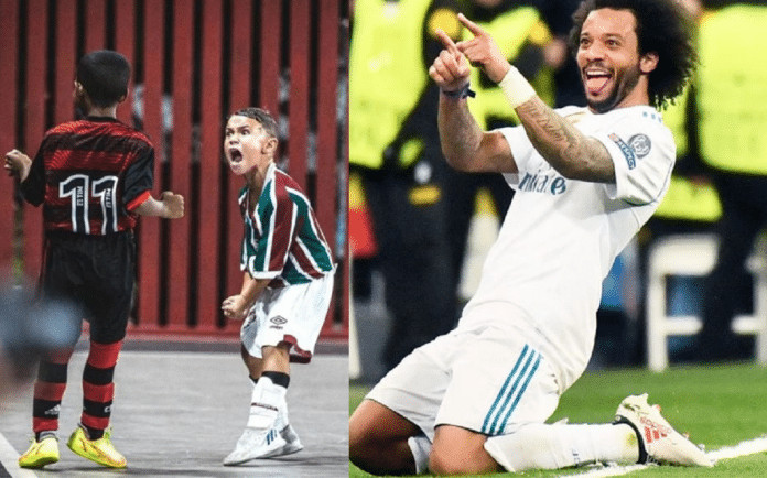 O jogador Marcelo, que joga no Fluminense, voltou à loja que lhe vendeu uma bola fiado na infância e tem uma linda atitude…