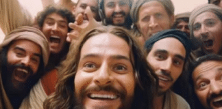 Imagine como seria Jesus fazendo uma selfie com os apóstolos